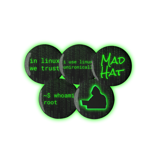 Mad Hat "Status Indicators" Pin Set