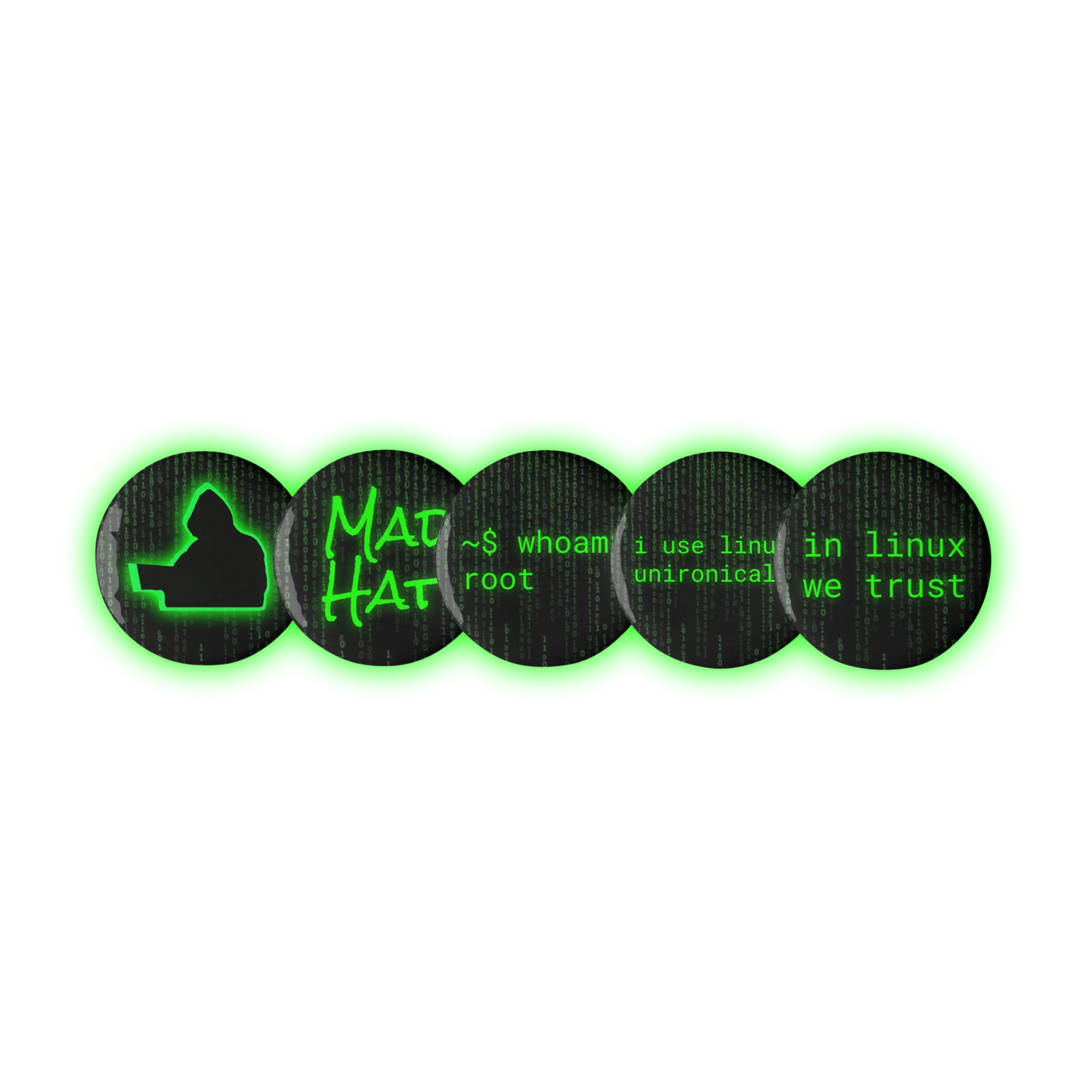 Mad Hat "Status Indicators" Pin Set