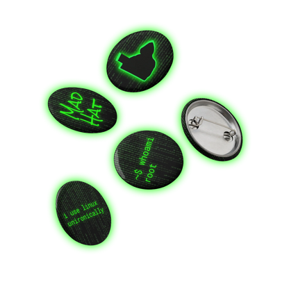 Mad Hat "Status Indicators" Pin Set