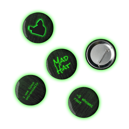 Mad Hat "Status Indicators" Pin Set